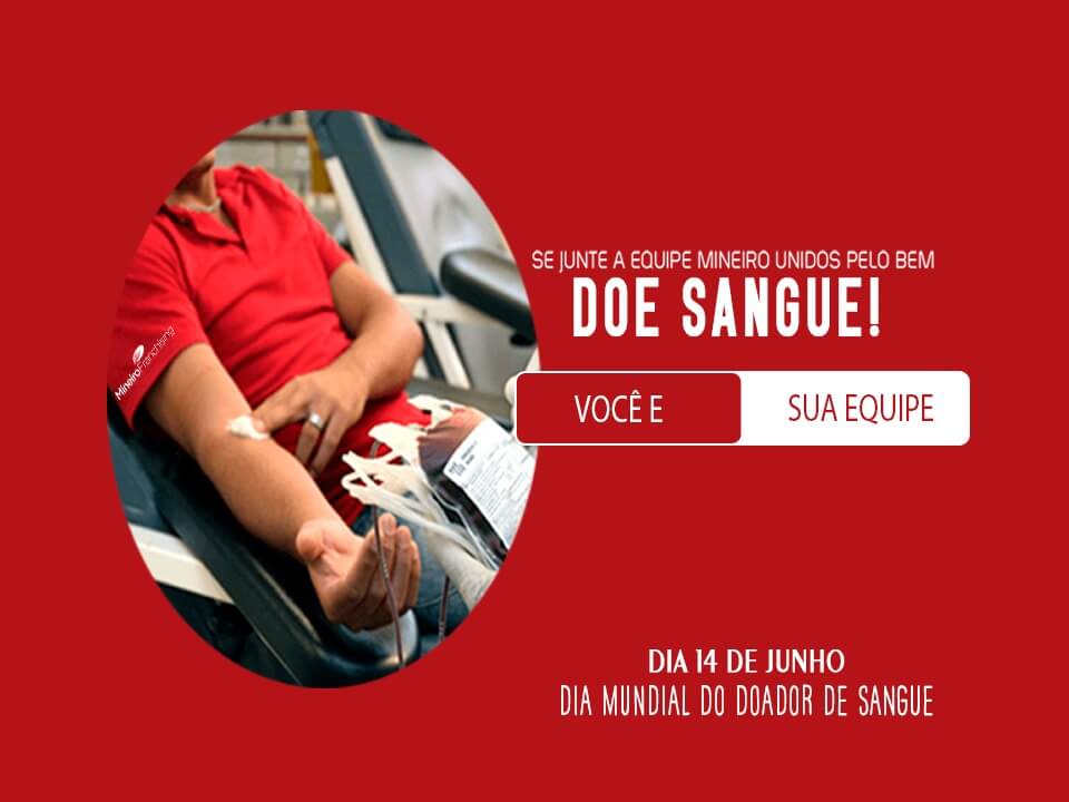 Mineiro Delivery lança campanha para o Dia Mundial do Doador de Sangue