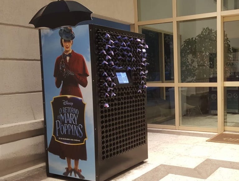 Lançamento do filme “O Retorno de Mary Poppins” marca estreia da Rentbrella como veículo de mídia