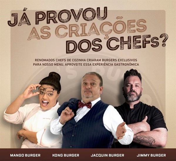 Tico’s Burger apresenta lanches assinados por Dayse Paparoto, Erick Jacquin e Jimmy Ogro