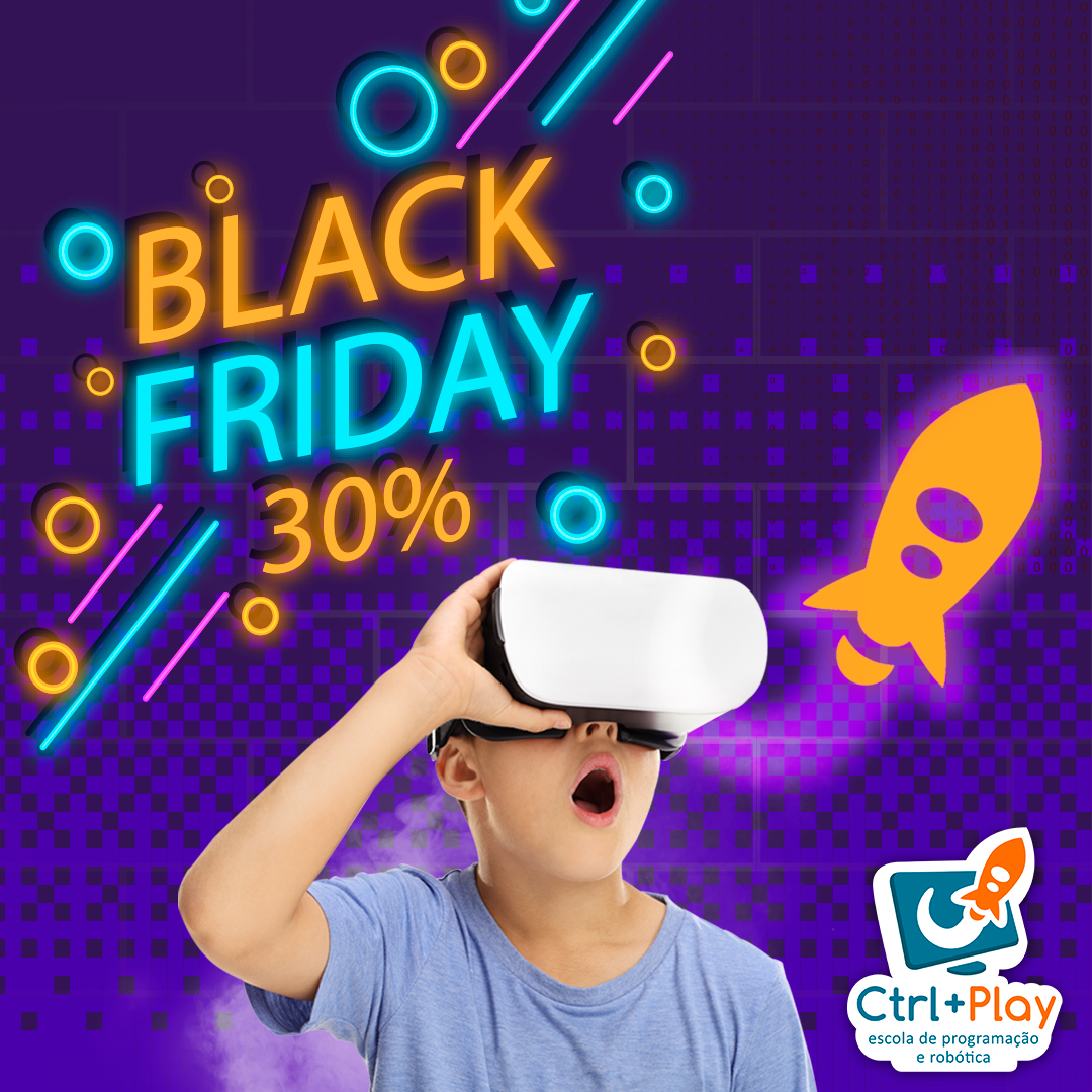 Ctrl Play adere à Black Friday com descontos de 30% nos cursos de férias da rede